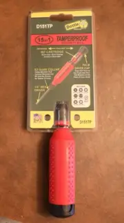 Dottie D151TP 15-in-1 Tamper-Proof Screwdriver (Red & Black)