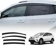 OAD4X4 Weathershields Compatible with Toyota RAV4 2013-2019, Weather Shields Window Visors Wind Deflectors Sun Rain Guard 4PCS Set