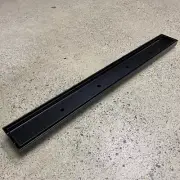 Normandy Project Matt Black Tile Insert Long Grate 600mm - 1200mm