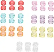 LIFKOME Travel-friendly 40pcs Diamond Shape Makeup Containers Creams Jars Facial Mask Spoon Cosmetic Holder Makeup Spatula