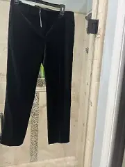 Ann Taylor Women's Black Velvet The Ankle In Devin Fit Size 2 NWT Inseam 27