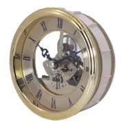 Metal Clock Movement 97mm Inlaid See-through Clock Gold Silver Frame Gold