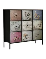 [Levede] Retro 9 Chest of Drawers and Cabinet Storage