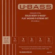 [Kala] KA-BASS-5FW-SC KA-BASS-5FW-SC Kara Ukulele Base (U-BASS) Strings Solid Body Series Exclusive Stainless Flat Wound 5 String