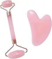 Jade Roller and Gua Sha Stone Massage Tool Set