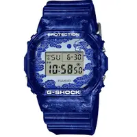 在飛比找PChome24h購物優惠-【CASIO 卡西歐】G-SHOCK 青花瓷系列 電子錶 D