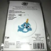 Loops and Threads Punch Needle Kit Narwhal Craft NEW Sealed NOS
