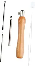 BELLIFFY 1 Set Handle Felting Needles for Embroidery Craft Versatile Punch Needle Kit for Wool Non Woven and Yarn Projects