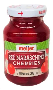 Meijer Red Maraschino Cherries 10 oz
