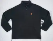 Brixton Men's Size Large Beta 1/2 Zip Mock Neck Pullover Sweater Black New NWT