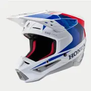 Honda S-M5 Helmet Ece 22.06 White Blue Red Glossy