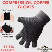 Arthritis Gloves Compression Copper Hand Wrist Brace Relief Pain Finger Support