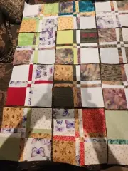 NEW - 13 x Quilt TOP Unfinished Cotton fabric BLOCKS, patchwork Sewing Quilting