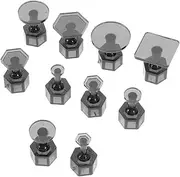 20 Pcs Pull Tab Device Dent Removal Tool Dent Pulling Tab Kit Puller Black Plastic