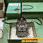 GUCCI 古馳 GG SUPREME帆布拼皮 MINI束口袋/水桶包/單肩包/斜挎包746303