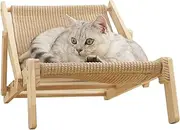 Cat Sisal Lounge Chair – Sisal Scratch Cat Chair, Stylish Lounge Bed for Cats | Multi-Use Furniture with Comfortable Seating and Claw-Ready, Sleek Indoor Lounger, Space-Saving fo