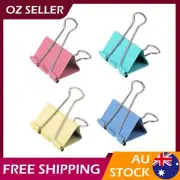 Deli Foldback Fold Back Clips Color Steel Binder Bulldog Paper Clip Assort Color