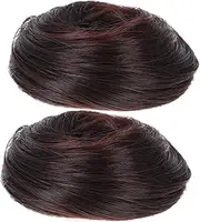 Realistic Design Hair Bun Wig Hair Bun Cover Extension for Ponytail Bun Makers Easy Styling Bun Hair Accessories Soft Material for Daily Life Parties Weddings