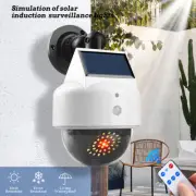 Solar Dummy Camera Fake Security CCTV Dome Camera with Flashing Red LED Light