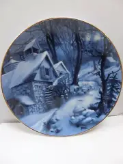 "SNOWBOUND"By Rob Sauber Winter Mindscapes American Blues ~ 1989 PLATE