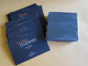 SET OF 10 RUBBER TERRE D' HERMES EAU INTENSE VETIVER PERFUME SACHET PRE-SCENTED