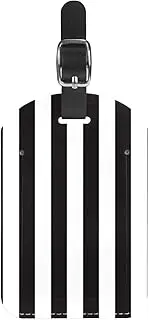 [WOSHJIUK] Luggage Tags,2 Pack Labels Suitcase Tags,White and Black Stripes,Luggage Tags Privacy Protection Travel Bag Tag