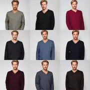 Ansett Superwash Machine Washable Pure Wool V Neck Jumper Pullover Knit Knitwear
