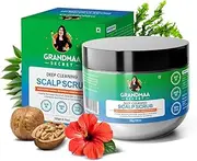 NIDHI’S GRANDMAA SECRET Scalp Scrub - Natural Curry Leaves & Seaweed Scalp Scrub for Dandruff, Buildup, Dead Skin - Cleansing and Exfoliating Dry Scalp Scrub - Sulphate/Parabens Free - 200mL