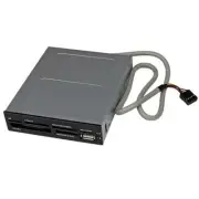 StarTech 3.5in Front Bay USB 2.0 Multi Media Memory Card Reader Black 35FCREADBK