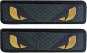 Hogvinnatil Clothing Patches, Clothing Patches | Portable Snake Eye Clothing Patch - Set of 2 Adhesive Coat Badge Stickers, Reflective Application for Bags