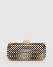 Multi Colour Alana Lattice Clutch Bag