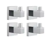 4 piece Robe Hooks Towel holder hanger Stainless Steel Towel rack bathroom hardware Wall hooks holder Chrome