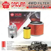 Sakura 4WD Filter Service Kit for Nissan Patrol GU VI ZD30D Refer RSK30