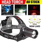 300000LM LED Torch Light Rechargeable Headlight Headlamp Waterproof Work Lamp