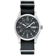Seiko Men's 5 Sport Automatic Black Dial blk Nylon Strap Watch SRPG31