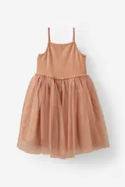 [Cotton On Kids] Cotton On Kids - Harper Dress Up Dress - Biscuit/pointelle heart 3 BISCUIT/POINTELLE HEART
