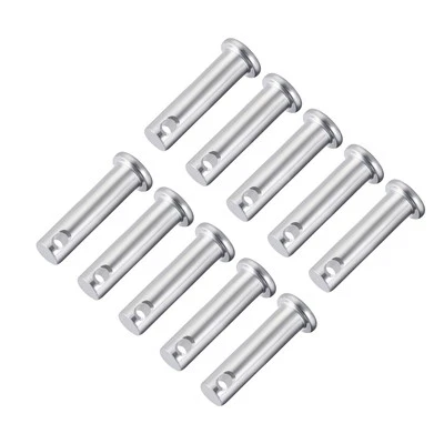 Single Hole Clevis Pins,8mm*30mm Flat Head Zinc-Plating Steel 10PACK