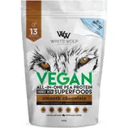 White Wolf Nutrition Vegan Protein With Superfoods Smooth Chocolate 400g