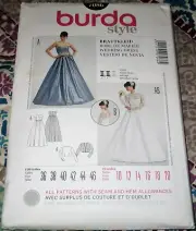 Burda Style 7086 Women's Misses WEDDING DRESS Size 10-20 Sew Pattern FREE S/H