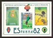 Sao Tome & Principe 1982 _Football World Cup- Spain_ Imperf. Souvenir Sheet -MNH