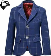 [Laimi Duo] Boys' Blazer Suit Jacket Formal Sport Coats with Bowtie Solid Color Tuxedo Blazers for Boy Dinner Party