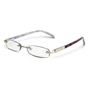 Cross Stephanie Rimless Reader Eye Glasses/Reading Eyeglasses +3:00 Red/Black