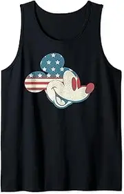 [Disney] Mickey And Friends Mickey American Flag Fill Tank Top