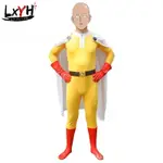 [LXYH- COSER KING]一拳超人埼玉影人形服裝角色扮演卡通動漫角色扮演服裝兒童