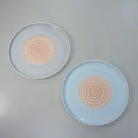 在飛比找蝦皮商城優惠-原點居家創意彩虹陶瓷烤盤 日韓風格 家用菜盤牛排盤 手繪陶瓷