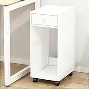 CPU Tower Stand Mobile Printer Stand 2 Tier CPU Holder Stand with Wheels Mobile PC Tower Cart Rolling PC Stand Floor for Home Office(White)