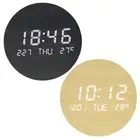 Electronic Wall Clock Led Digital for Time Date Temperature Diaplay