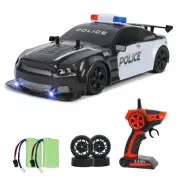 RC Drift Police Car, 1:14 Remote Control Police Car 4WD Drift GT RC Cars Vehi...