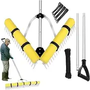 Pond Rake | Lake Weeding Rake | Pond Algae Removal Supplies, Floating Weeding Tool for Beaches Gardens Softball Fields Courtyards