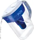 PUR Water Filter Pitcher Filtration System, 7 Cup, Clear/Blue